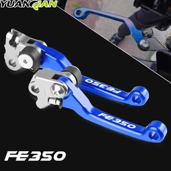 For HUSQVARNA FE350 FE 350 Logo 2014 2015 2016 2017 2018 CNC Motorcycle Accessories Short Dirt Bike Pivot Brake Clutch Levers