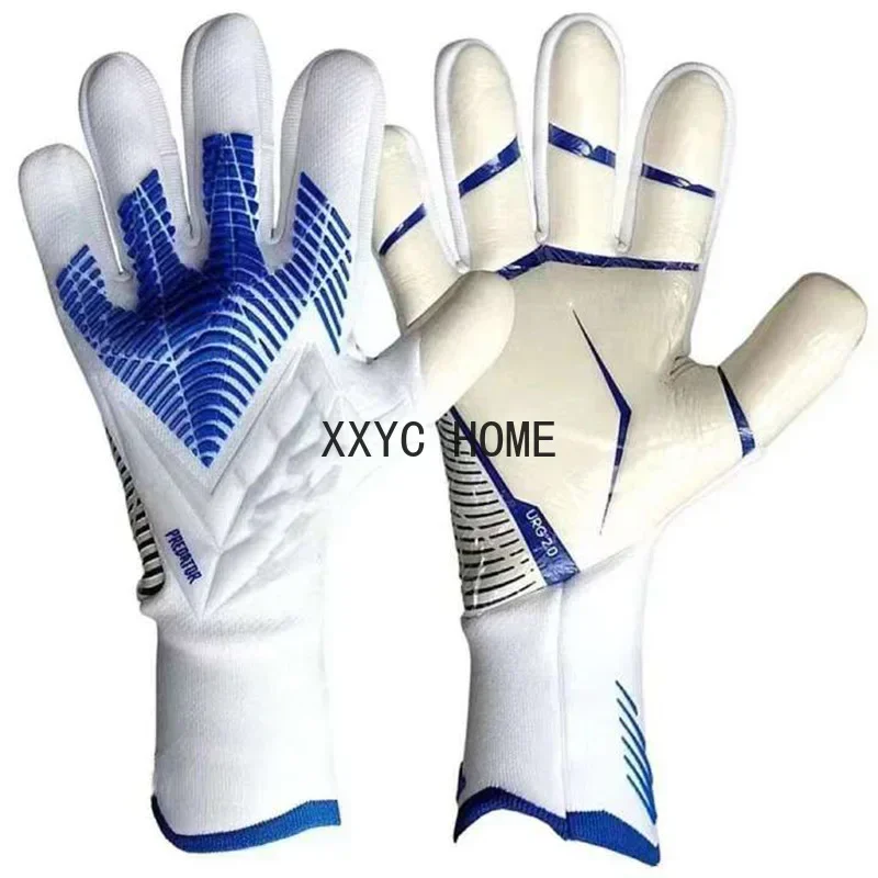 Adults Kids Goalkeeper Gloves Goalie Gloves Thicken Latex Football Soccer Anti-slip Protection Soccer Children Goalie Gloves