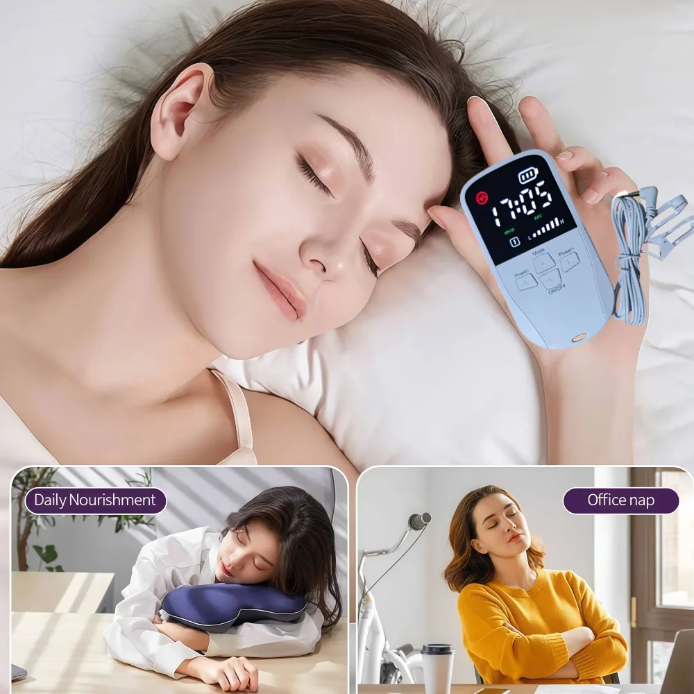 Handheld Insomnia Relief Device Compact, Sleep Therapy Instrument for Night Anxiety & Relaxation