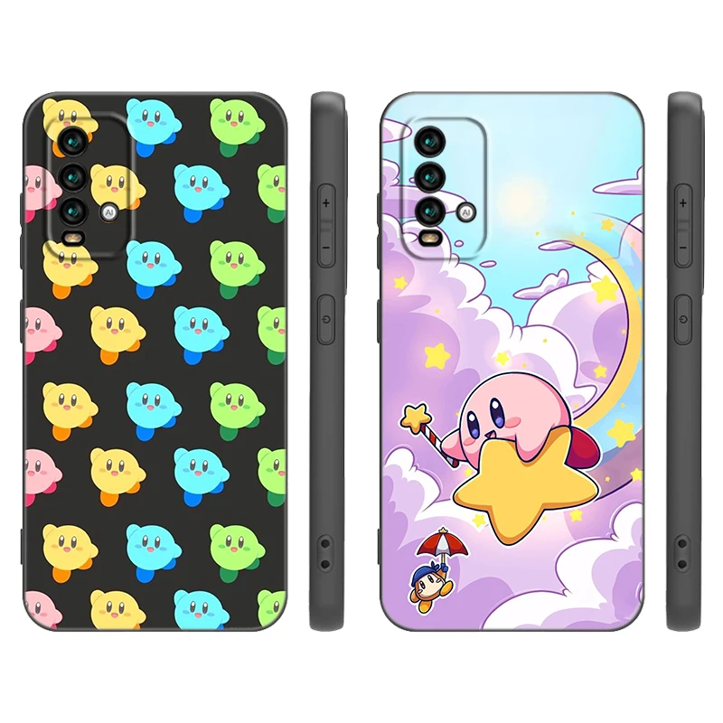 Симпатичный черный силиконовый чехол для телефона K-Kirby Game для Xiaomi Redmi Note 10 11 12 13 14 Pro Plus 10S 11S 12S, чехол из ТПУ