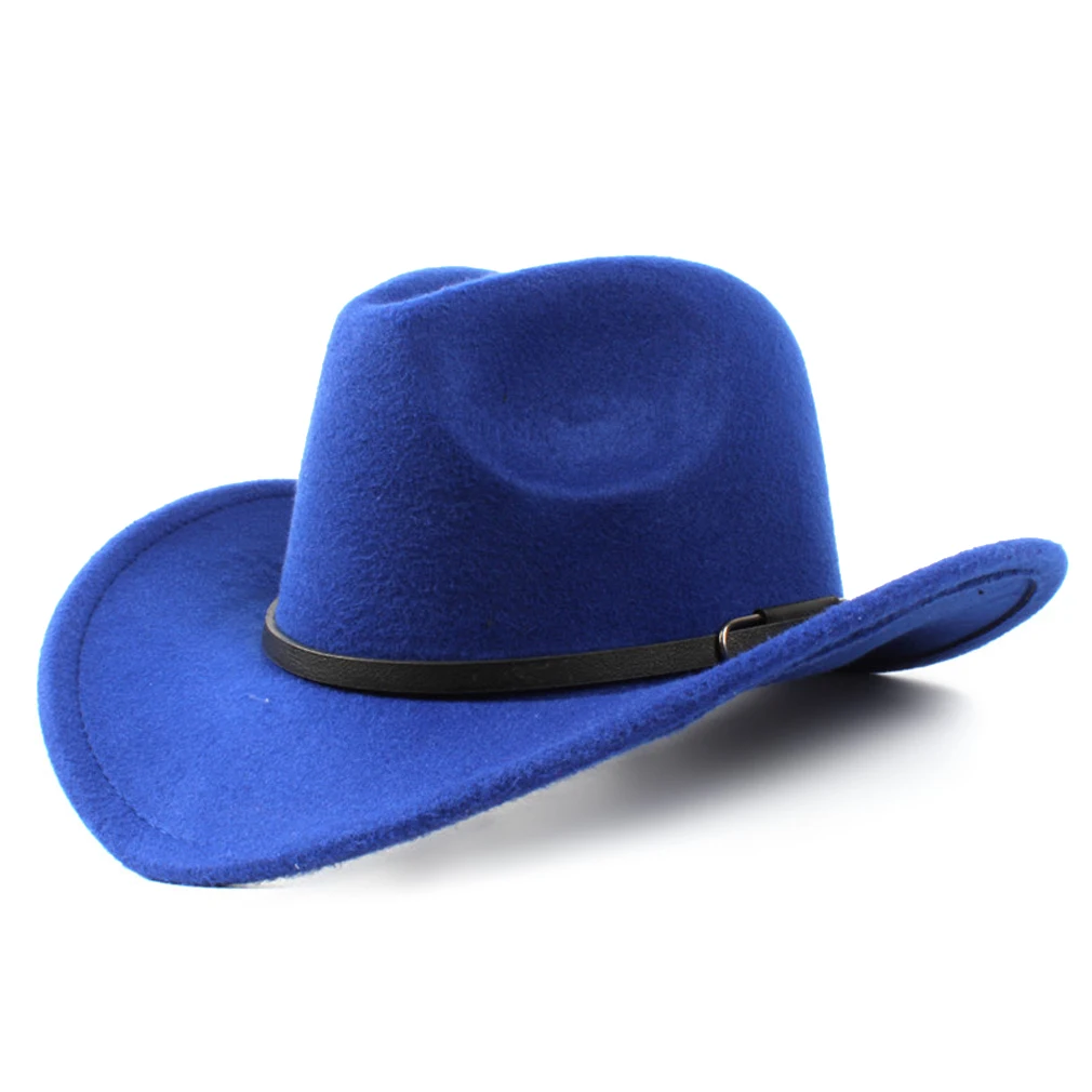

Western Style Kids Cowboy Hat Boys Girls Cowgirl Cap with Black Belt Decorations for Halloween Birthday Party
