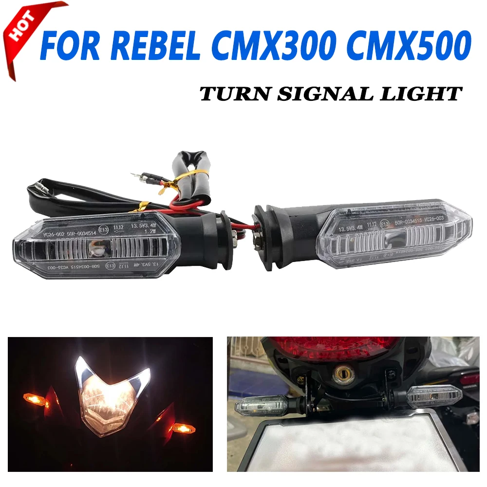 

For HONDA Rebel 300 500 CMX300 CMX500 MSX125 MSX GROM SF Motorcycle Accessories LED Turn Signal Light Indicator Blinker Flasher