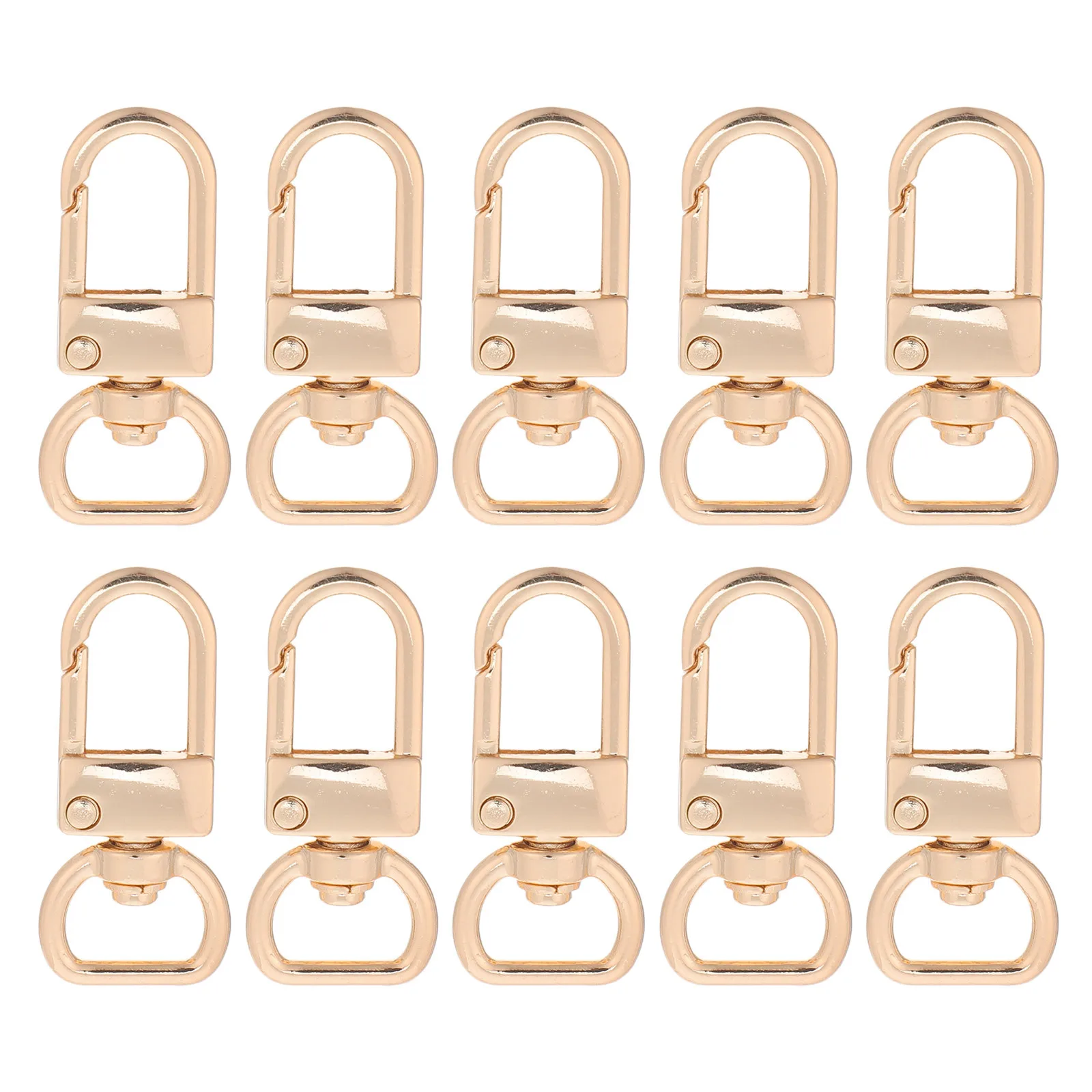 

10Pcs Metal Buckle Clips Heavy-Duty Replacement Iron Clasp Hooks Durable Hardware for Backpacks Bags Luggage Repair