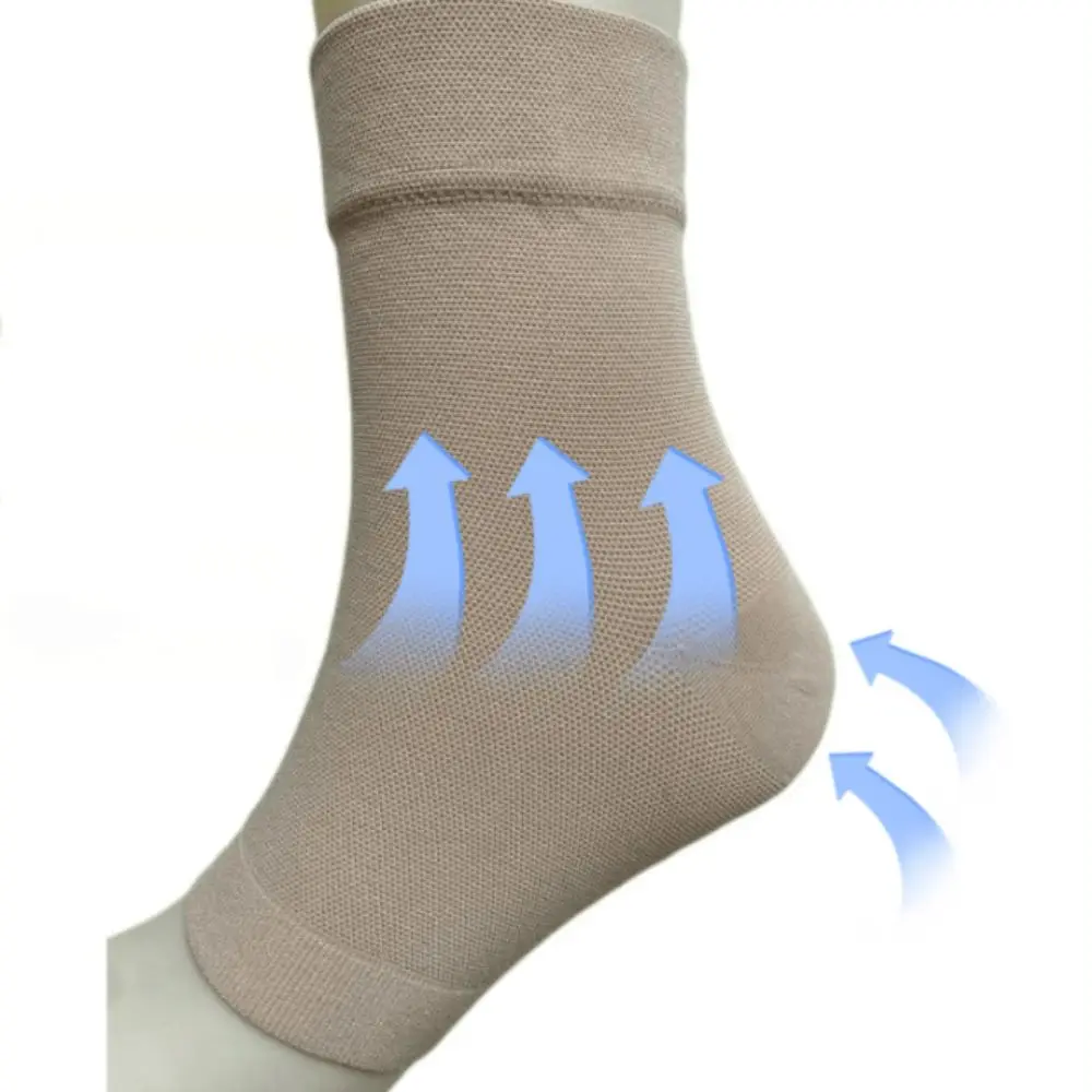 1Pc Elastic Gel Heel Pads Soft Light and Thin Heel Protective Sock Heel Cushion Gel Padding Ankle Support Running