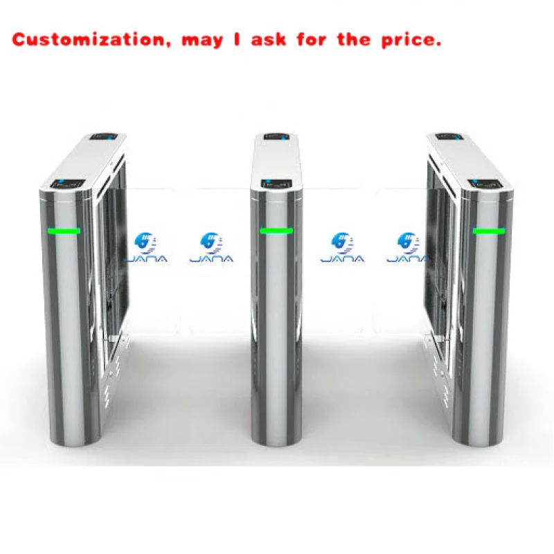 مخصص. بوابة الباب الدوار لمدخل الأمن الإلكتروني عالي الجودة مع بطاقة RFID والتحكم في الوصول إلى رمز الاستجابة السريعة عالي السرعة