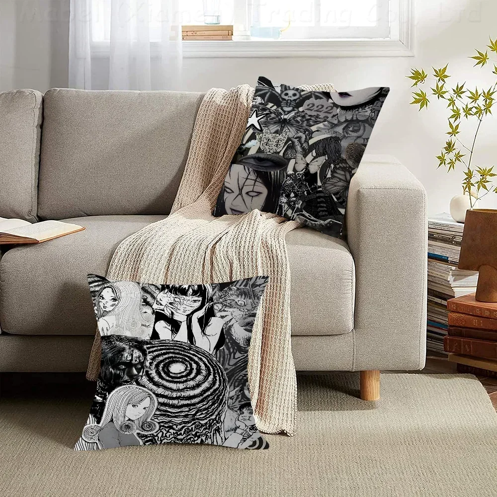 Horror Anime Junji Ito Pillowcases Home Bedding Decorative Pillow Cover Wedding Super Soft Pillow Case