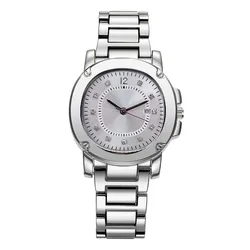 Women Big Brand Watches Ldaies Girls Simple Alloy Band Luxury Diamond Casual Date Quartz Watch Silver Relogios Feminino Fashions