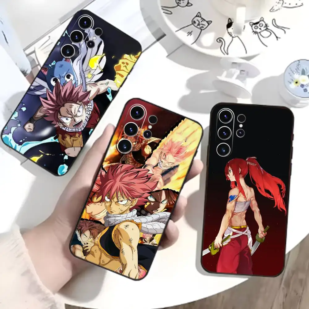 ANIME I-FAIRY TAIL Phone Case For Samsung S26,S25,S24,S23,S22,S30,S21,Ultra,Plus,FE 5G Black Soft Cover