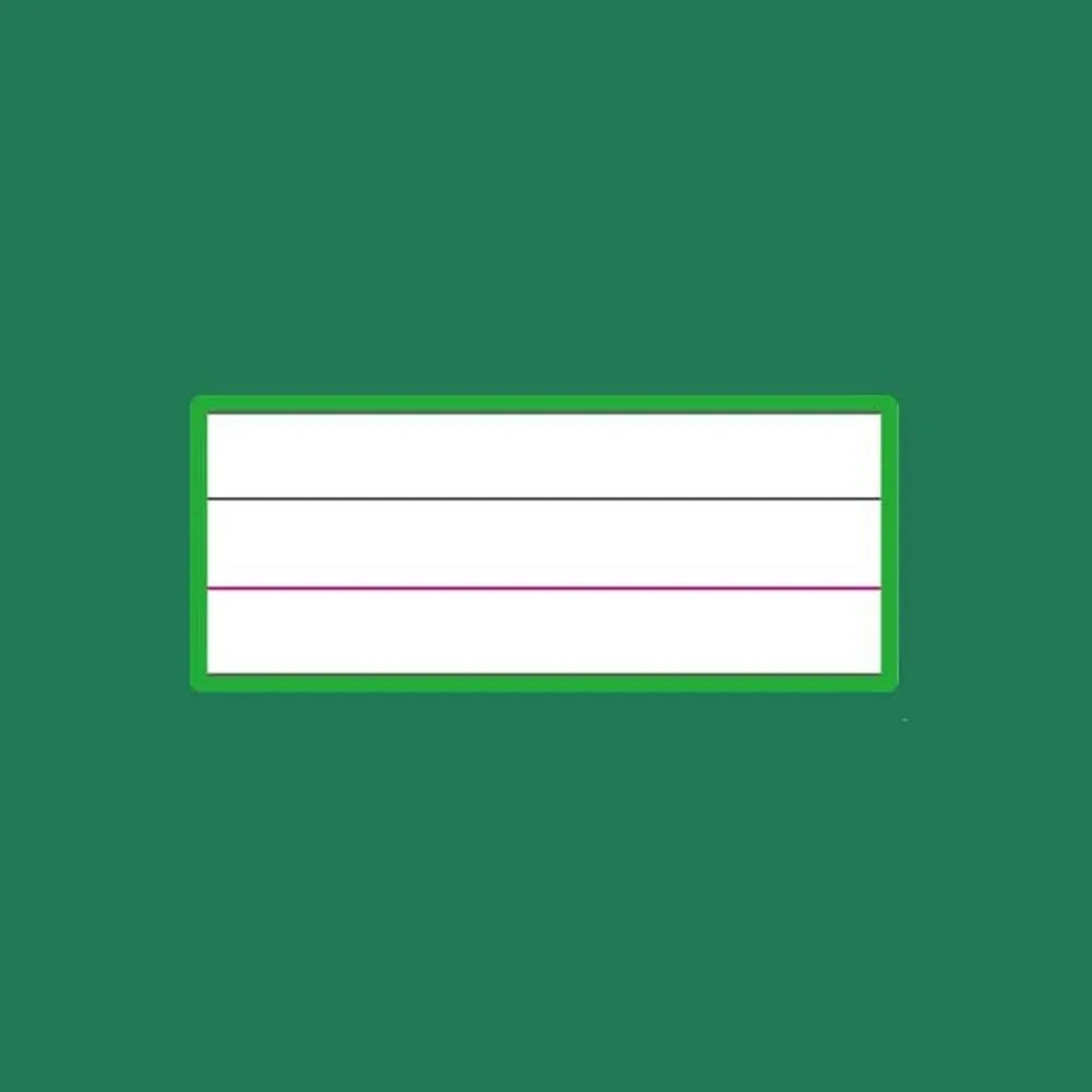 8pcs Magnetic Sentence Strips Compact Size Four Line Whiteboard Stickers Rectangular Reusable Writing Magnets English Teaching