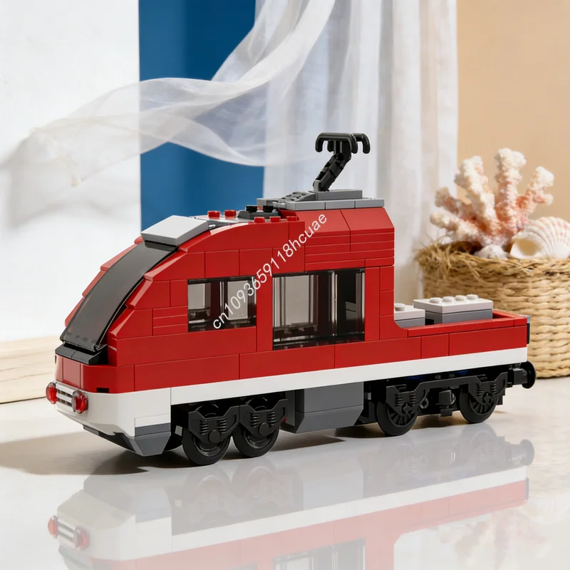 177pcs MOC City Trains Cargo End Module Model Building Blocks Architecture DIY Toy Creative Idea Education Christmas Gifts Brick