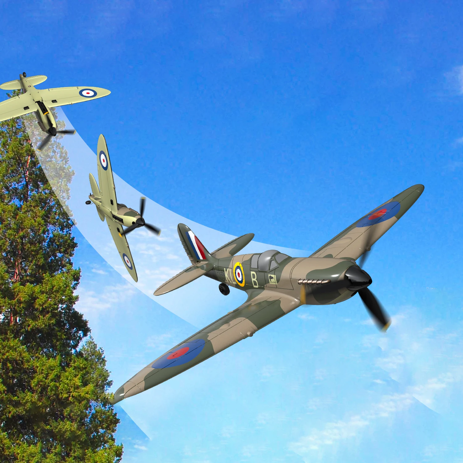 761-12 Wing Fighter P51D Mustang Xpilot Stabilization System EPP 400mm F4U Corsair 4-Ch 2.4G 6-Axis RTF Airplan Gift Toys