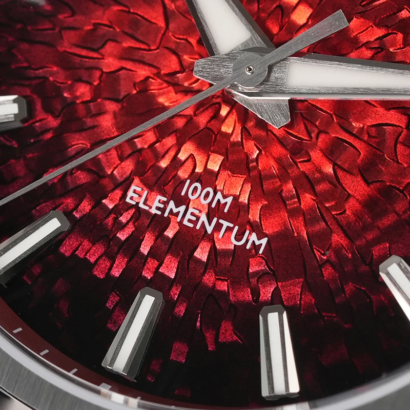 Watchdives wd0003c gelo crack dial relógio de quartzo vh31 movimento varredura luminoso relógio de luxo safira 100m à prova dwaterproof água relógio de pulso masculino