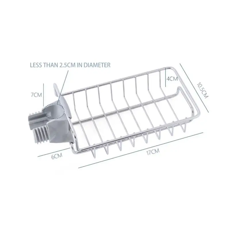 Estante de almacenamiento de artículos de baño, estante de acero inoxidable para grifo de cocina, estante de almacenamiento para fregadero, drenaje, barra de ducha, soporte de carga fuerte