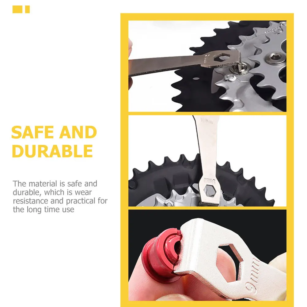 2Pcs Bike Crank Extractor Professional Dismantling Mounting Tool Lightweight Portable Crankset Middle Axle Spanner