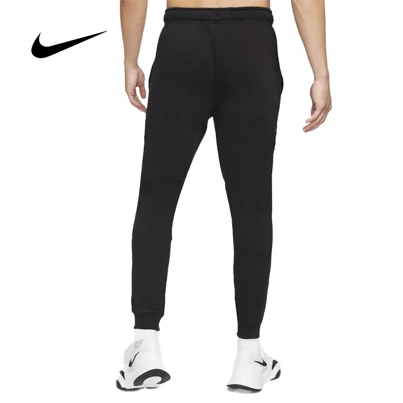 Nike Men's Autumn Winter Dri-Fit Quick Dry Knit Tapered Pants, Training Fitness Casual Sweatpants CZ6380-010