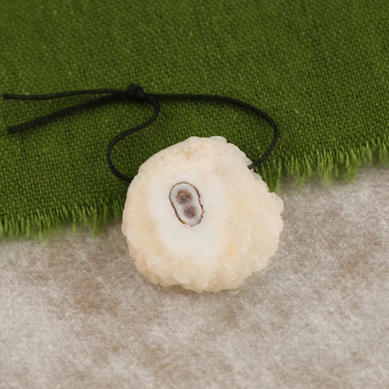 B&F Handmade White Agate Pendants, Genuine Natural stones beads, Unique Stones for jewelry & DIY Earring Beads