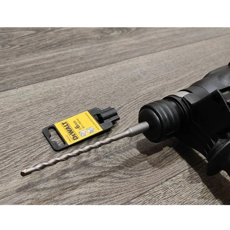 DeWalt Hammer Drill Bit, Round Shank, Four Flutes, Two Cutting Edges, Concrete Bit, Two Flutes, Hardened Drill Bit, 6/8/10/12mm