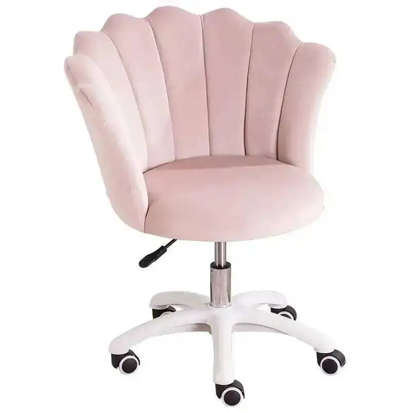 for Backrest Simple Modern Company Rotatable Soft Velvet Chair with Wheels Office Creative Chair Office Chairs for E-sports Room view 2