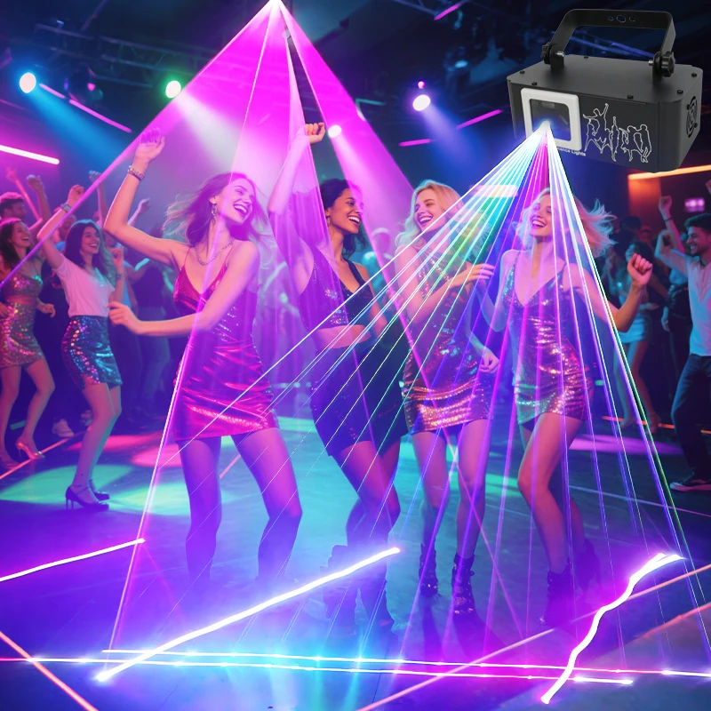 Projecteur unique activé par le son, lumière de scène Laser de noël, effet d'éclairage 3D pour fête et événement, nouvelle Version 2025
