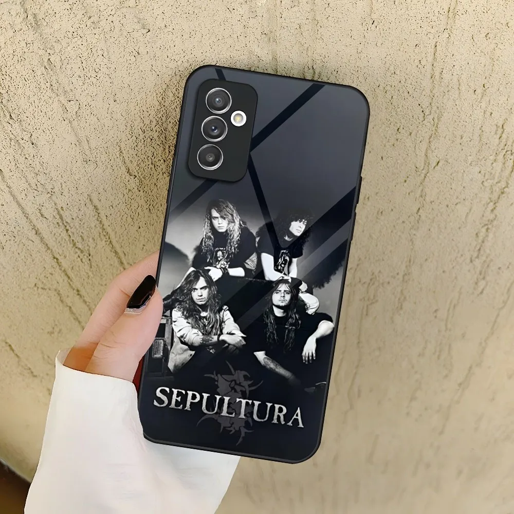 Heavy Metal Band Sepultura Phone Case for Samsung Galaxy S24 S23 S22 S21 S20 A24 A34 A54 A53 Note20 M54 Fe Ultra Plus Glass