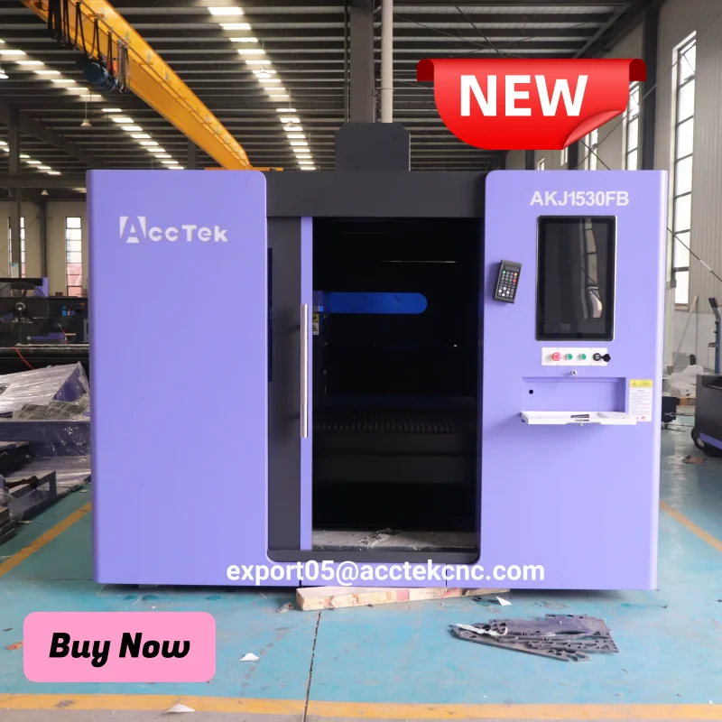 Fully Enclosed 1530 Fiber Laser Cutting Machine CNC Metal Sheet Cutter for Carbon Steel Stainless Steel
