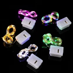 5Pcs LED Lichterkette Taste Batterie Licht String Weihnachten Hochzeit Neue Jahr Schlafzimmer Wohnzimmer Garten Dekoration Girlande