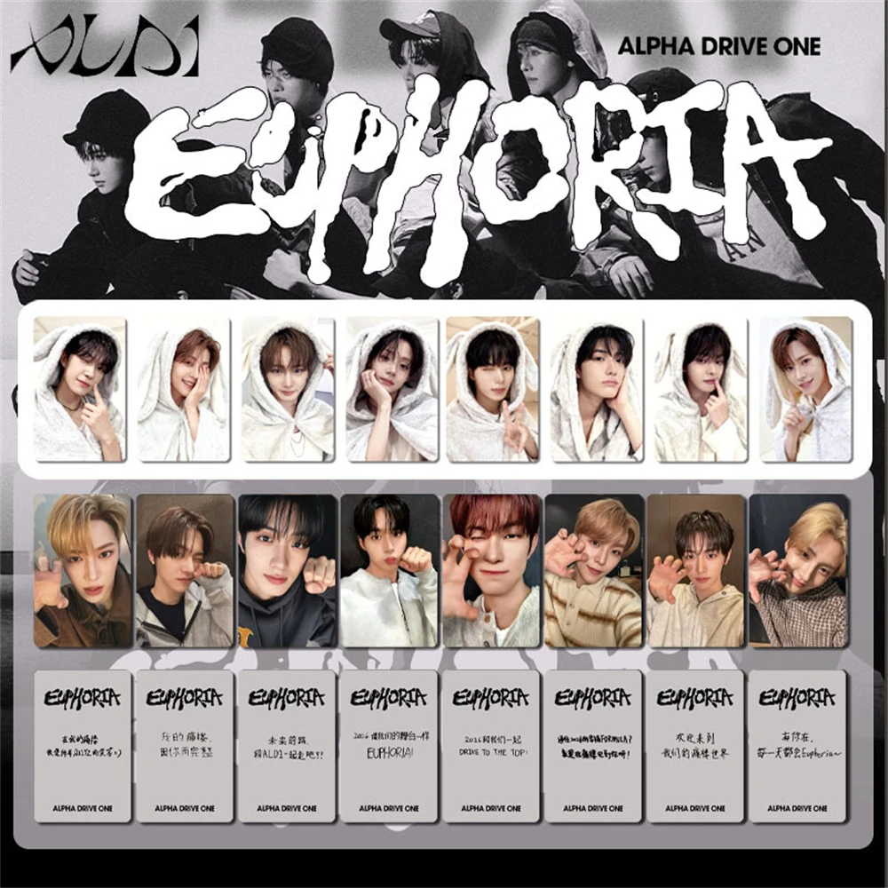 8/16 Stück KPOP ALPHA DRIVE ONE Fotokarten ALD1 EUPHORIA Album Doppelseitige Postkarten Anxin SANGWON JUNSEO Mitglied LOMO Karten Fangeschenk