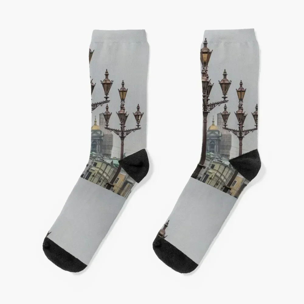 

Street lights of Saint Petersburg Socks custom sports fashionable kawaii Ladies Socks Men's