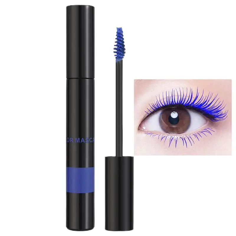 Mascara colorato Ciglia arricciate ad asciugatura rapida Ciglia multicolori Trucco Ciglia arricciate bianche, rosse, velluto, blu, marroni, nere