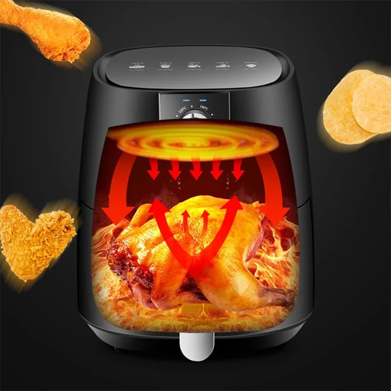 5L Air Fryer Pizza Chicken French Fries Oil Free Health Deep Fryer Cooking Smart Touch Airfryer fritadeira eletrica air fryer