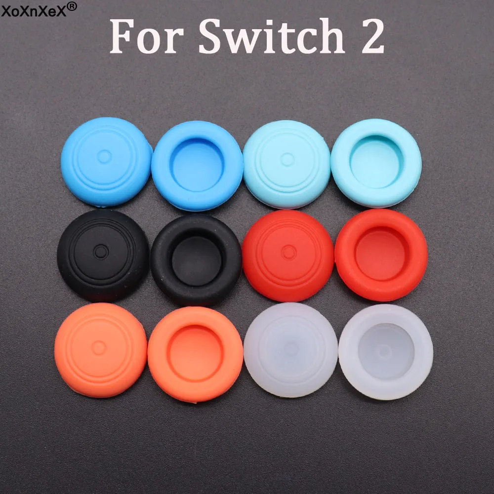 2 Stück/Set Silikon-Daumenstick-Kappen, Analog-Joystick-Abdeckungen für Switch2 Joycon Spielzubehör