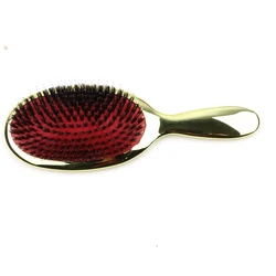 1 pz lusso oro e argento colore cinghiale setola spazzola per capelli spazzola per capelli ovale pettine antistatico per capelli pettine per massaggio per parrucchieri