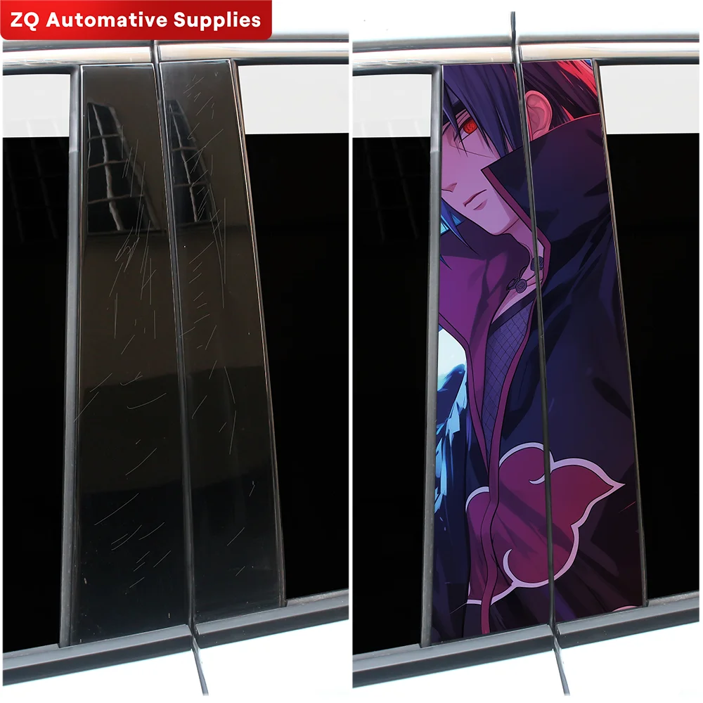 Itachi Uchiha Car Stickers Waterproof Auto B Pillar Decor Cover Scratches Durable Car Doors Pillar Vinyl Decals Vehicle Decors