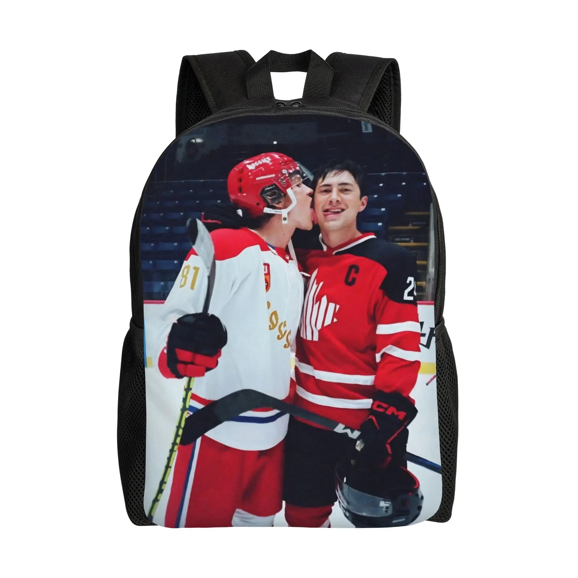 

Heated Rivalry Backpack for Men Women Casual High School Hiking Travel Daypack Hollanov Laptop Canvas Bags Durable