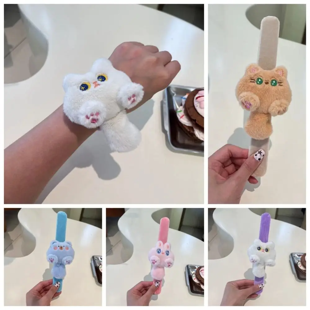 

Cat Cat Slap Bracelet Series Rabbit Wrist Style Plush Doll Slap Bracelet Simulation Soft Capybara Plush Wrist Band Home Decor