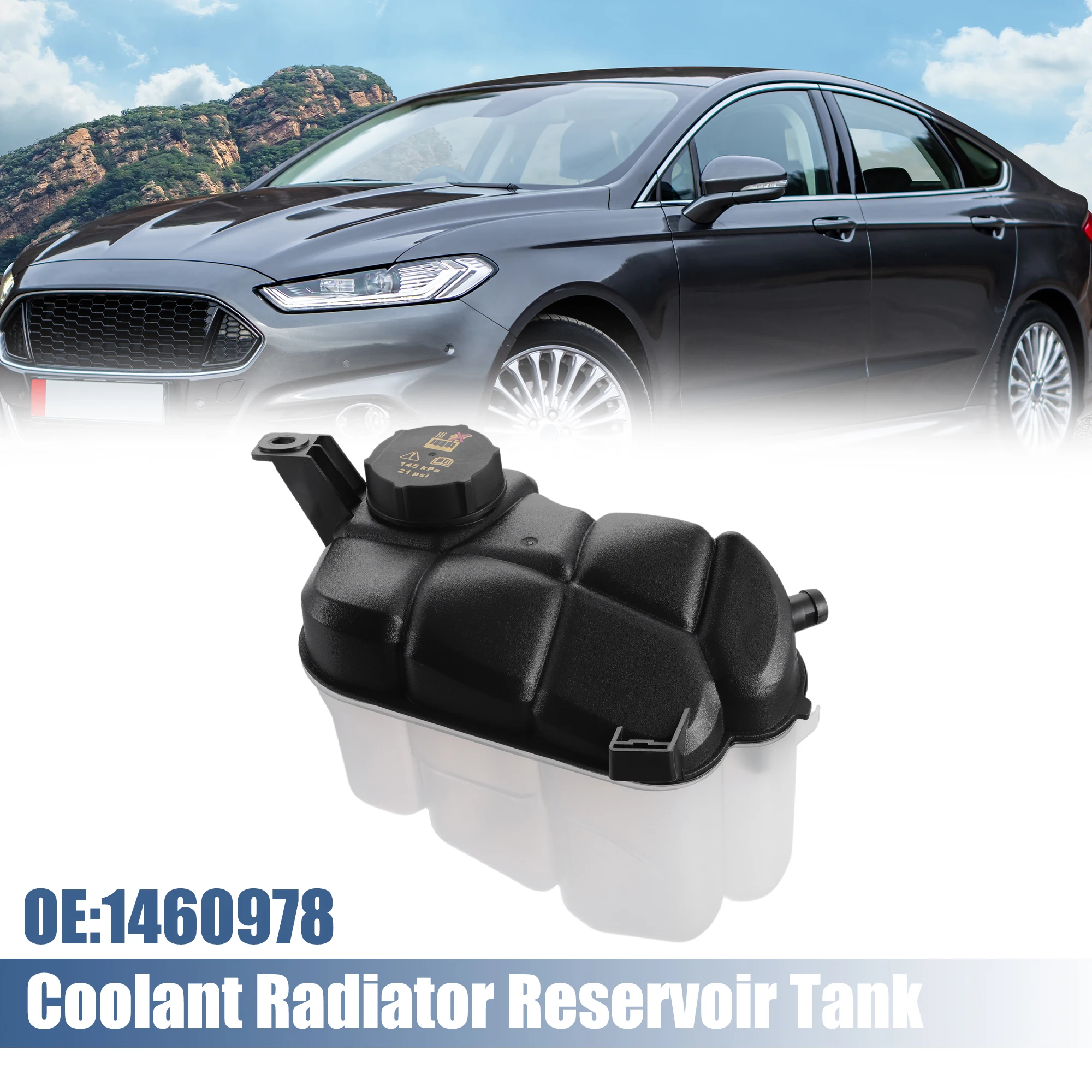 

UXCELL Coolant Radiator Reservoir Tank 1460978 with Cap for FORD MONDEO MK4 2007-2015