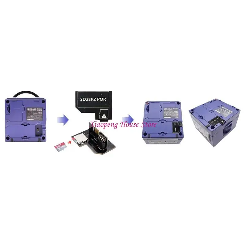 SCH Card Card Reader per GameCube per NTSC Porta seriale 2 Adattatore 77JC