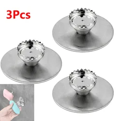 1Pc&3Pcs Stainless Steel Magnetic Soap Holder Set, Nail-Free Wall-Mounted Storage Rack with Suction Cup for Bathroom