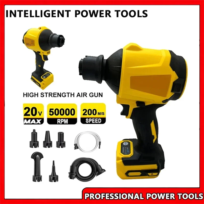 Fit Dewalt  Brushless Air Blower Cordless Handheld Dusting Machine Electric Dust Blower Inflator Fan for 20V Battery