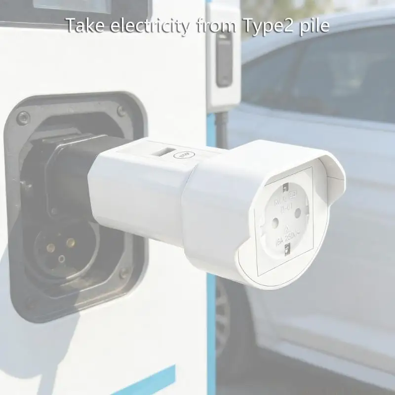 J0MA Eliminating Plug For Type 2 Charging Stations To UK Socket