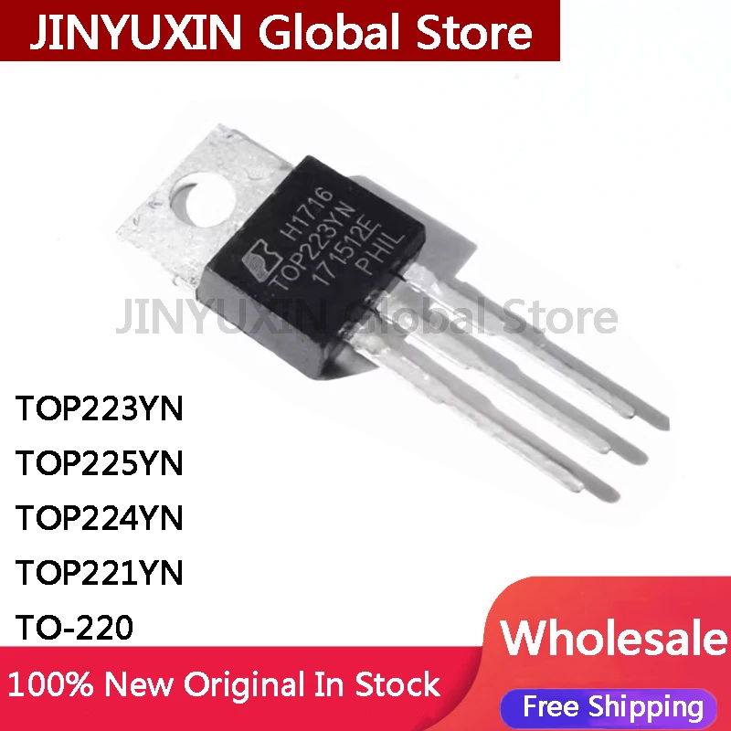 10Pcs TOP221YN TOP222YN TOP223YN TOP224YN TOP225YN TOP226YN TOP227YN TO-220 IC Chip In Stock Wholesale
