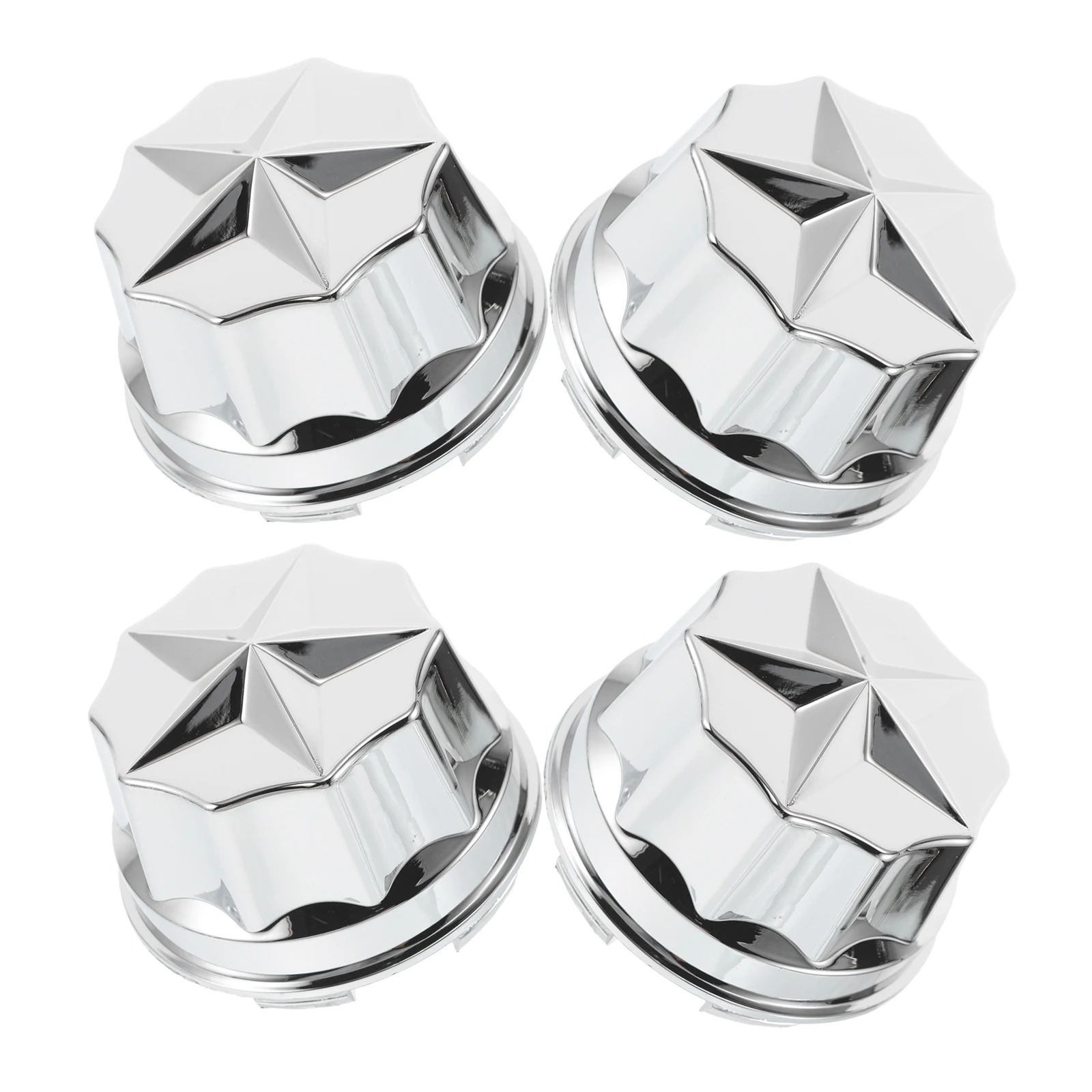 

4pcs Plastic Wheel Hub For Go Kart Atv Rim Cap Durable Sand Resistant Lightweight Easy Installation Tire Rim Center Caps