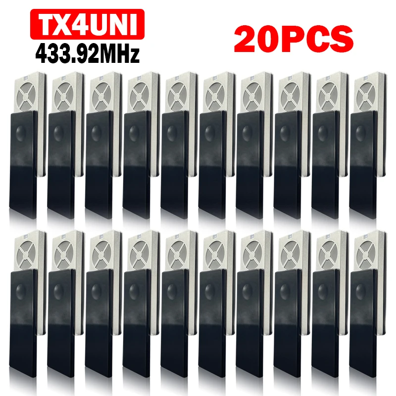 20PCS LiftMaster Garage Remote Control 433MHz For LiftMaster TX4UNI TX4RUNI TX4UNIS TX4REV and Merlin E940M E945M E950M 2.0 Type