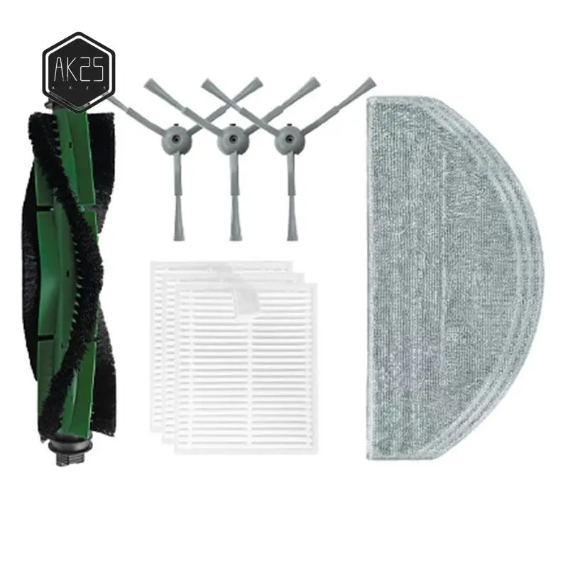 

Запасные части AK25 для Conga 7490 Ultimate Home Genesis / Lubluelu L20: роликовая щетка, HEPA-фильтр, салфетки для уборки, мешок для пыли