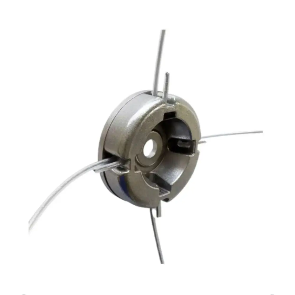 Nylon Steel Line Universal Lawn Mower Head Wire Rope Through Hole Efficient Grass Trimming Trimmer Replacement Head