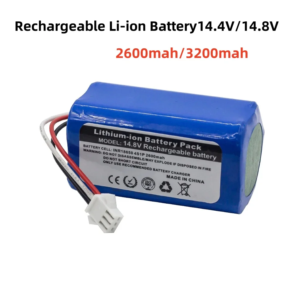 

. Rechargeable Li-ion Battery14.4V/14.8V 2600mAh/3200mAH High quility for NEATSVOR robot vacuum cleaner accessories parts V392