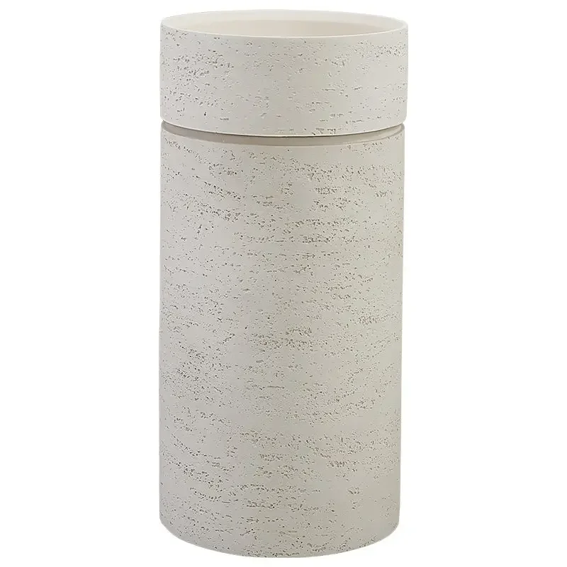 xx-Japanese Personalized Travertine Wash Basin Square Round Integrated Floor-to-ceiling Wash Table Creative Art Column Basin