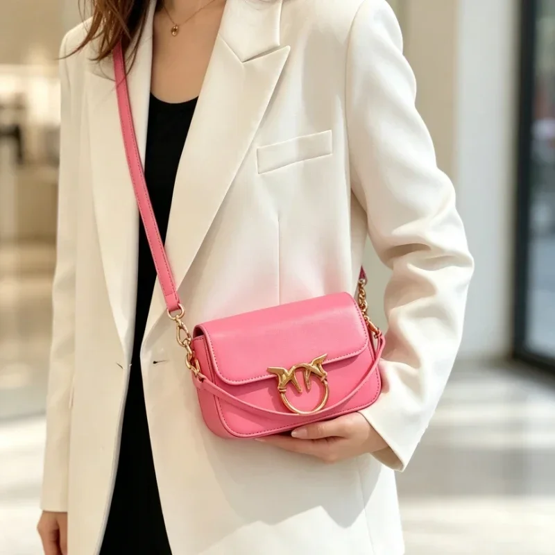 Elegant Classic Designer Paris Crossbody Bag In Solid Color With Minimalist Trendy Style For Women