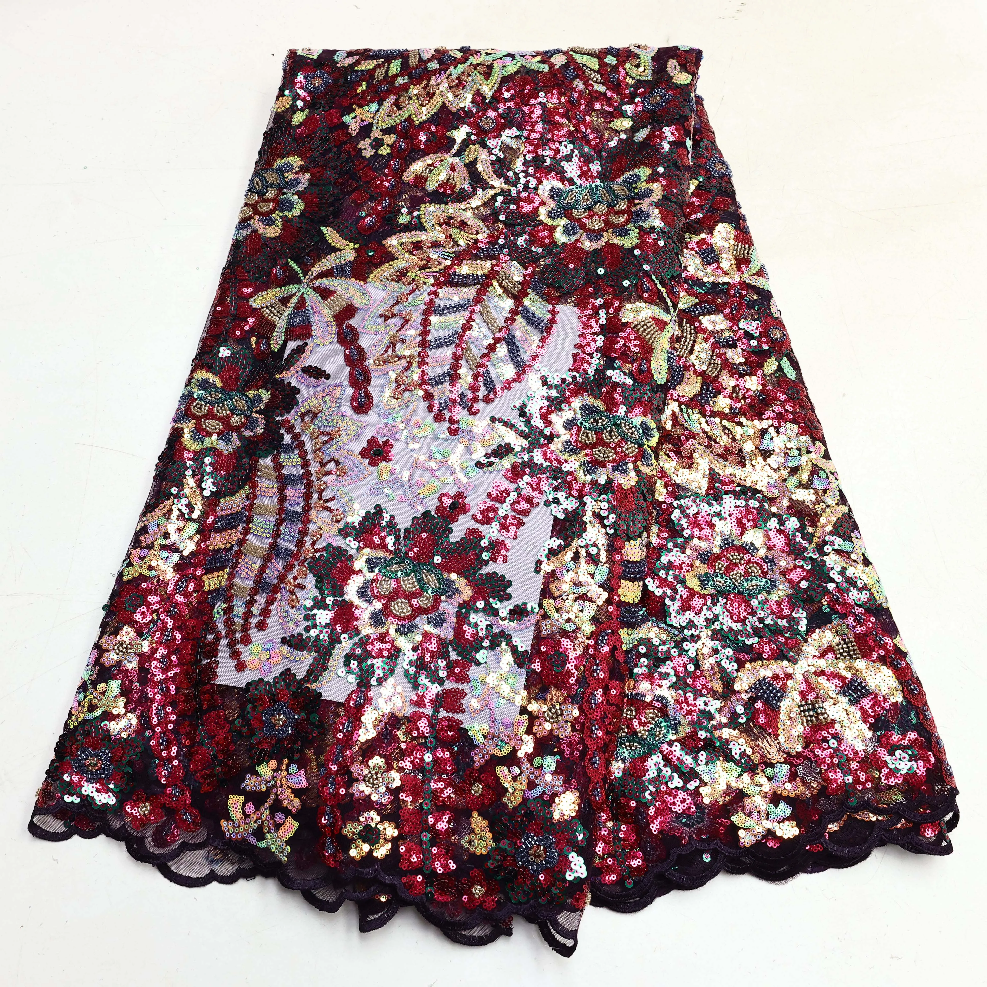 High Huality Printing Lace Evening Fabric African Tulle Embroidery Lace Sewing Party Wedding Dress Printed Lace Fabrics Women