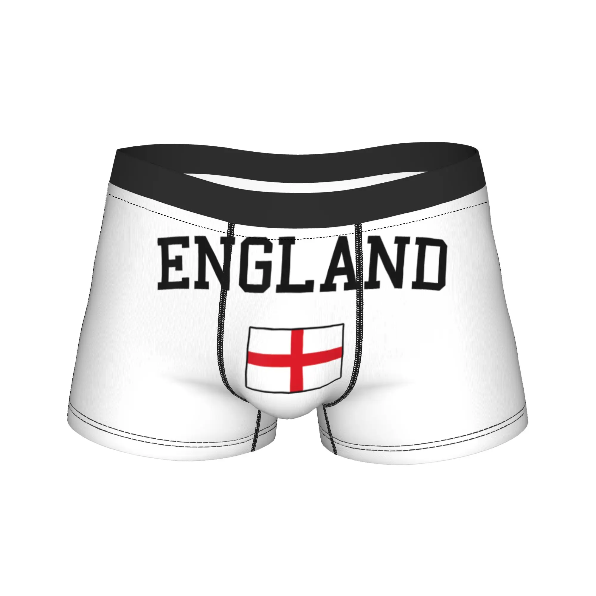 English Flag England  Underwear  Man Panties Pattern Breathable Trunk Quality Shorts Briefs Plus Size